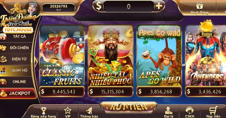 Thế giới Slot Game TD88